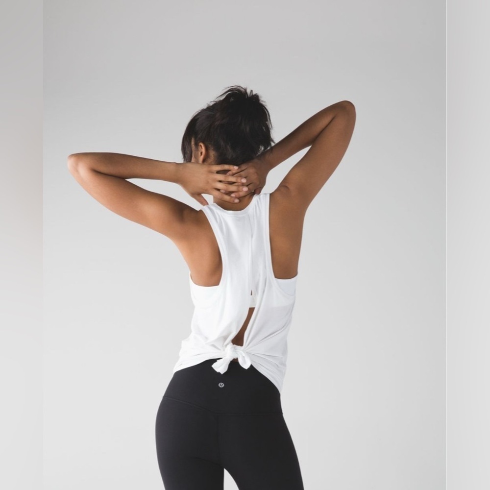 Lululemon All Tied Up Tank (Pima Cotton)
White​​​​ - Picture 5 of 13